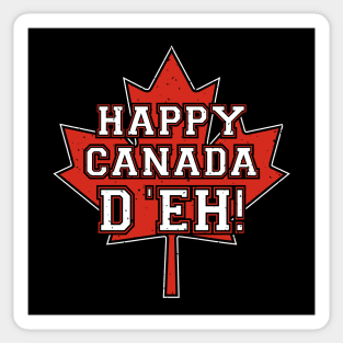 Happy Canada D'eh! Sticker